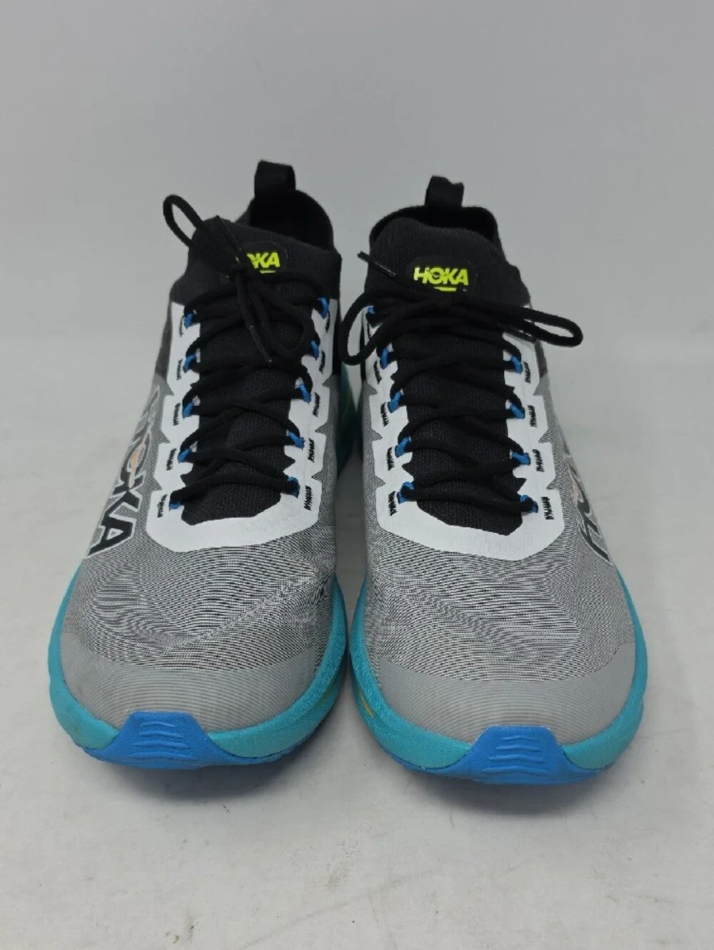 Hoka Zinal 2 Men's Gray, Black & Blue Performance Running Shoes Size 12D